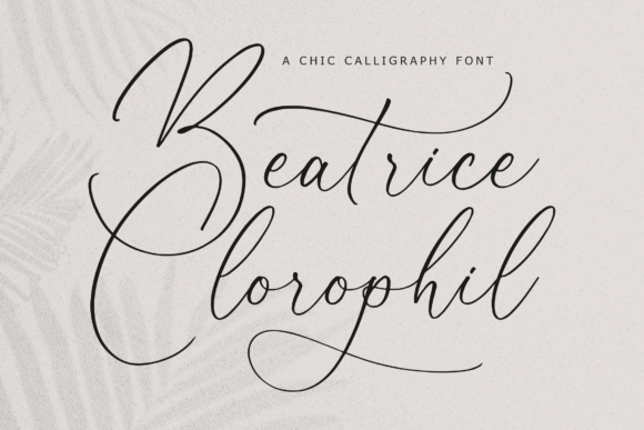 Beatrice Clorophil: A Script Font for Modern Web Design
