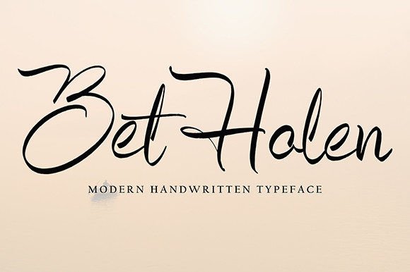 Betholen: A Script Font for Editorial Elegance