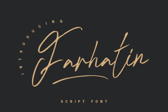 Farhatin: A Script Font for Editorial Elegance
