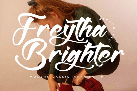 Freytha Brighter: A Script Font with Character for Editorial Design
