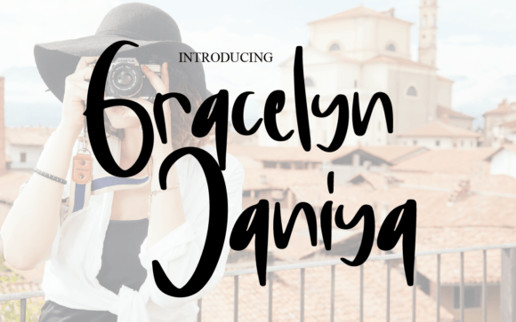 Gracelyn Janiya: A Modern Handwritten Font for Digital Design