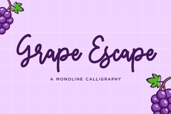 Grape Escape Font for Crafters and Designers