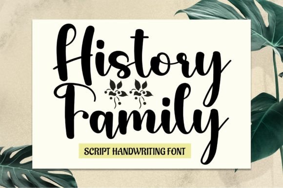History Family: A Versatile Script Font for Editorial Design