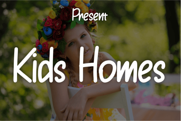 Kids Homes: A Handwritten Font for Timeless Branding