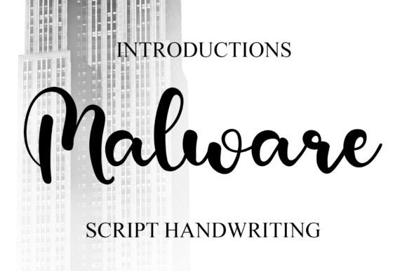 Malware: A Script Font for Crafters and Designers