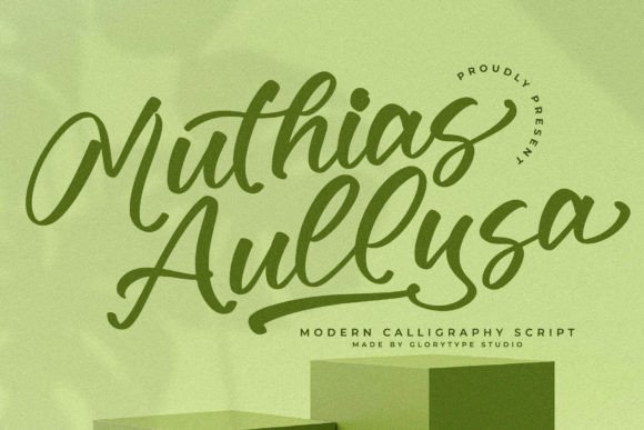Muthias Aullysa: A Script Font for Modern Branding