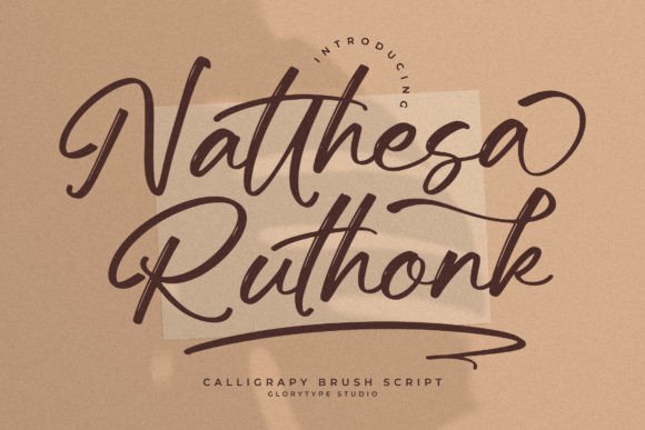 Natthesa Ruthonk: A Script Font for Web Design and Branding