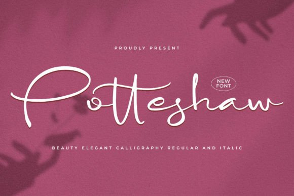 Potteshaw – A Script Font for Elegant Branding