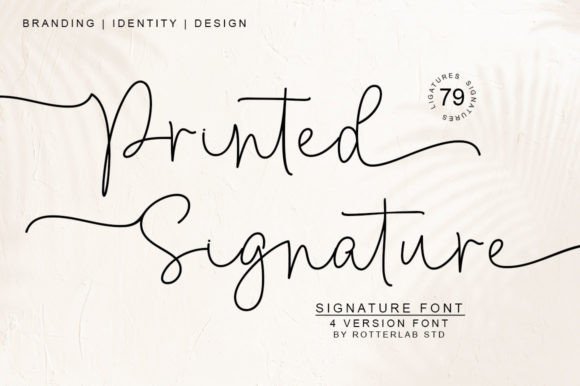 Printed Signature: A Timeless Script Font for Web Design