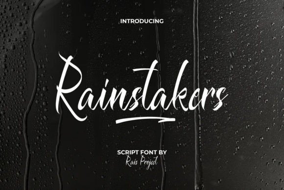 Rainstakers Font: A Delicate Script for Handmade Creations