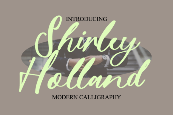 Shirley Holland: A Modern Script Font for Editorial Design